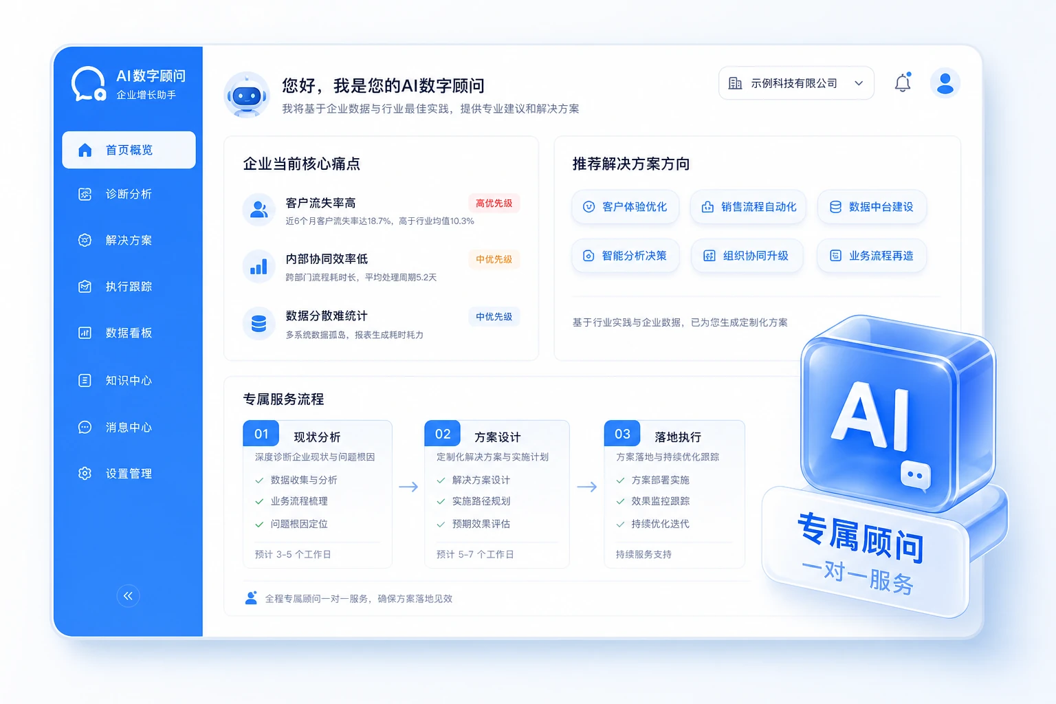 AI 数字化专属顾问服务